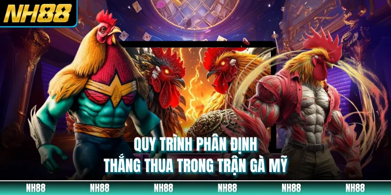 Quy trình phân định thắng thua trong trận gà Mỹ